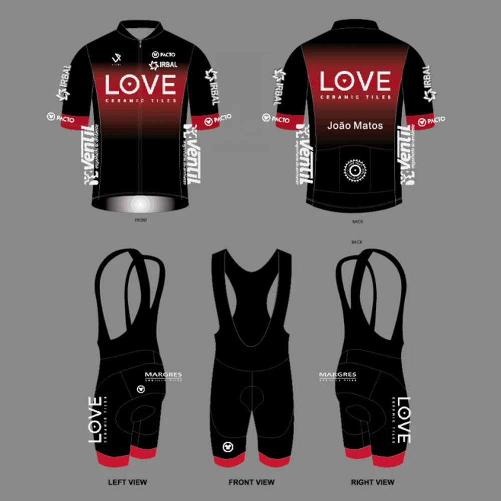 Factory Design Personalized Pro MTB Bike Team Road Club Cycling Equipment Uniform Jersey Shirts Bib Shorts Sets