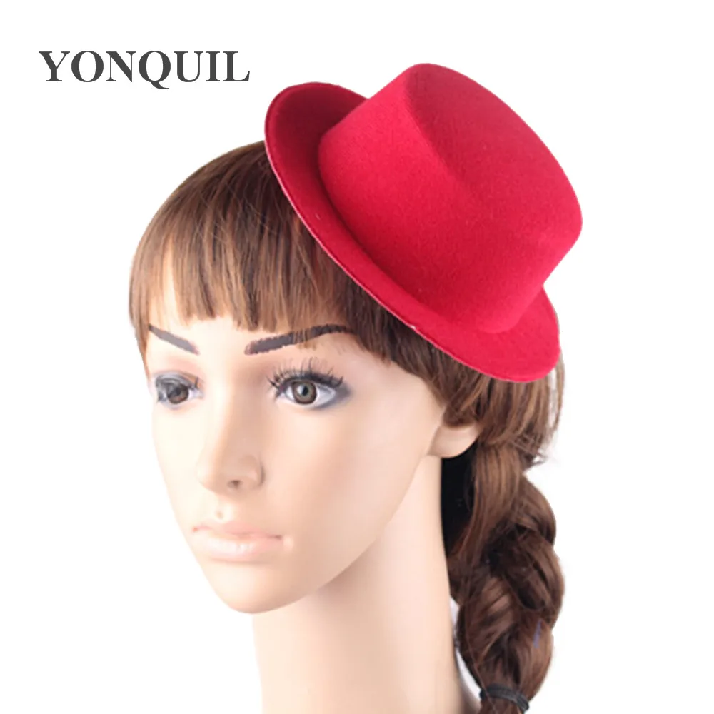 Women 17CM Mini Top Hat Children Fascinator Hats EVA Boy Girl Wedding Hen Party Festival Dance Hat DIY Craft Hat Base 1PCS/LOT