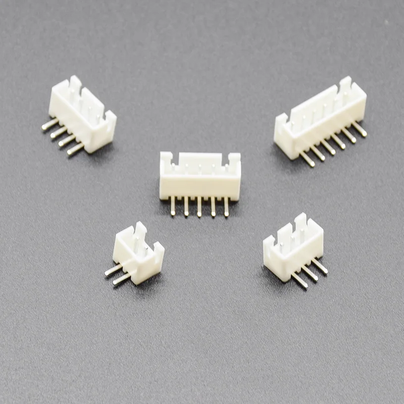 50PCS/Lot XH2.54 Right Angle Pin Header Connector 2P 3P 4P 5P 6P  2.54mm Pitch XH For PCB JST