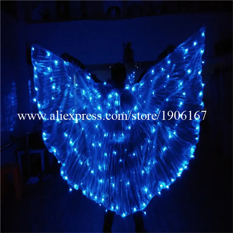 New 3 Pcs LED Luminous Cloak Stage Performance Growing Light-up Halloween Christmas Costumes Suits For DJ Dancing Stage Wear