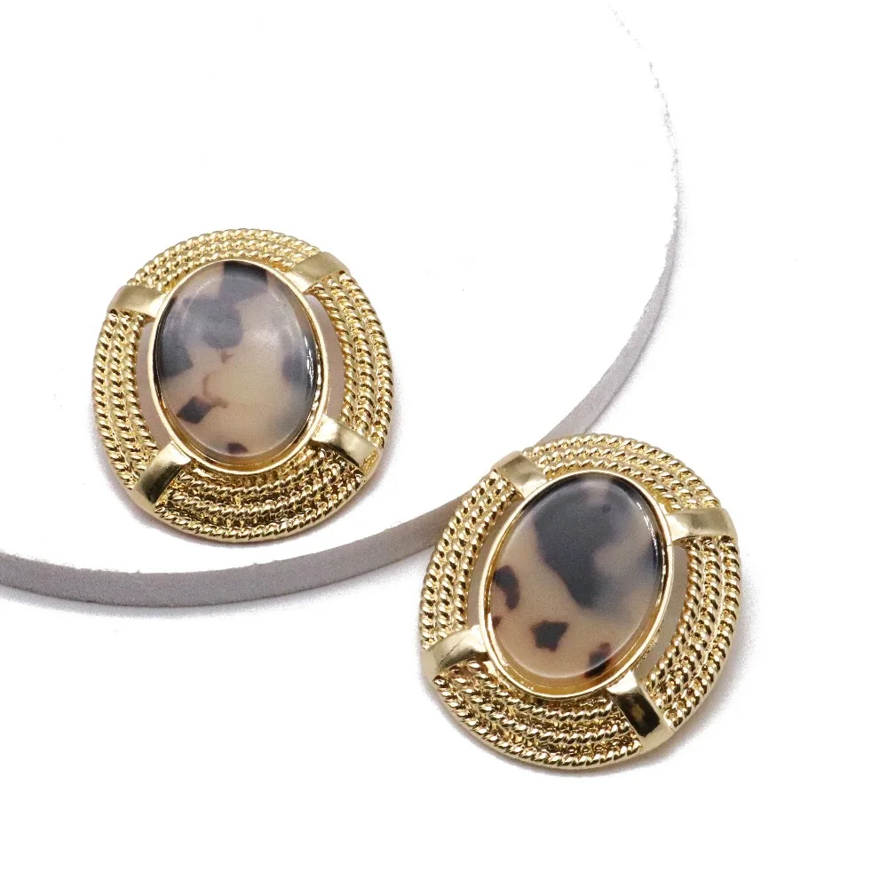 Oval Shaped Alloy Big Pearl Elegant Sweet Clip Earrings Statement Ear Accessories