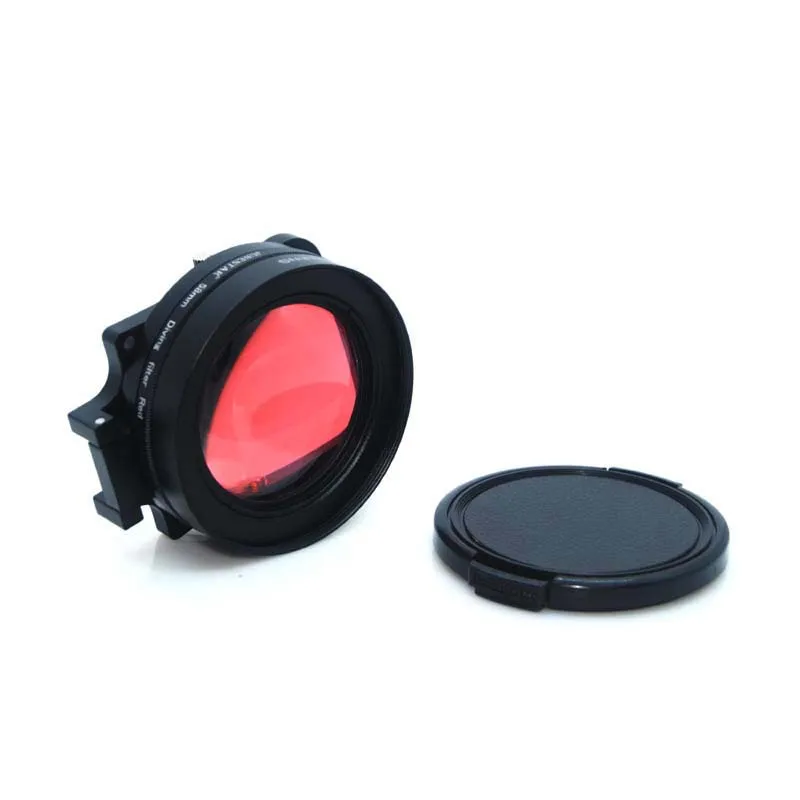 7ใน1ชุด58Mm HD Close-Up Macro Filter เลนส์16X การขยาย + ตัวกรองสีแดงสำหรับ Xiaomi yi 2 4K 4K + LITE Action อุปกรณ์เสริมกล้อง