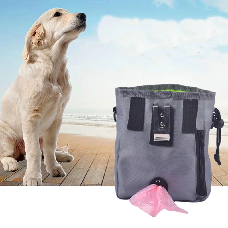 Pet Dog Training Treat Bags Portable Detachable Doggie Pet Feed Pocket Puppy Snack Reward Interactive Waist Feeder Bag