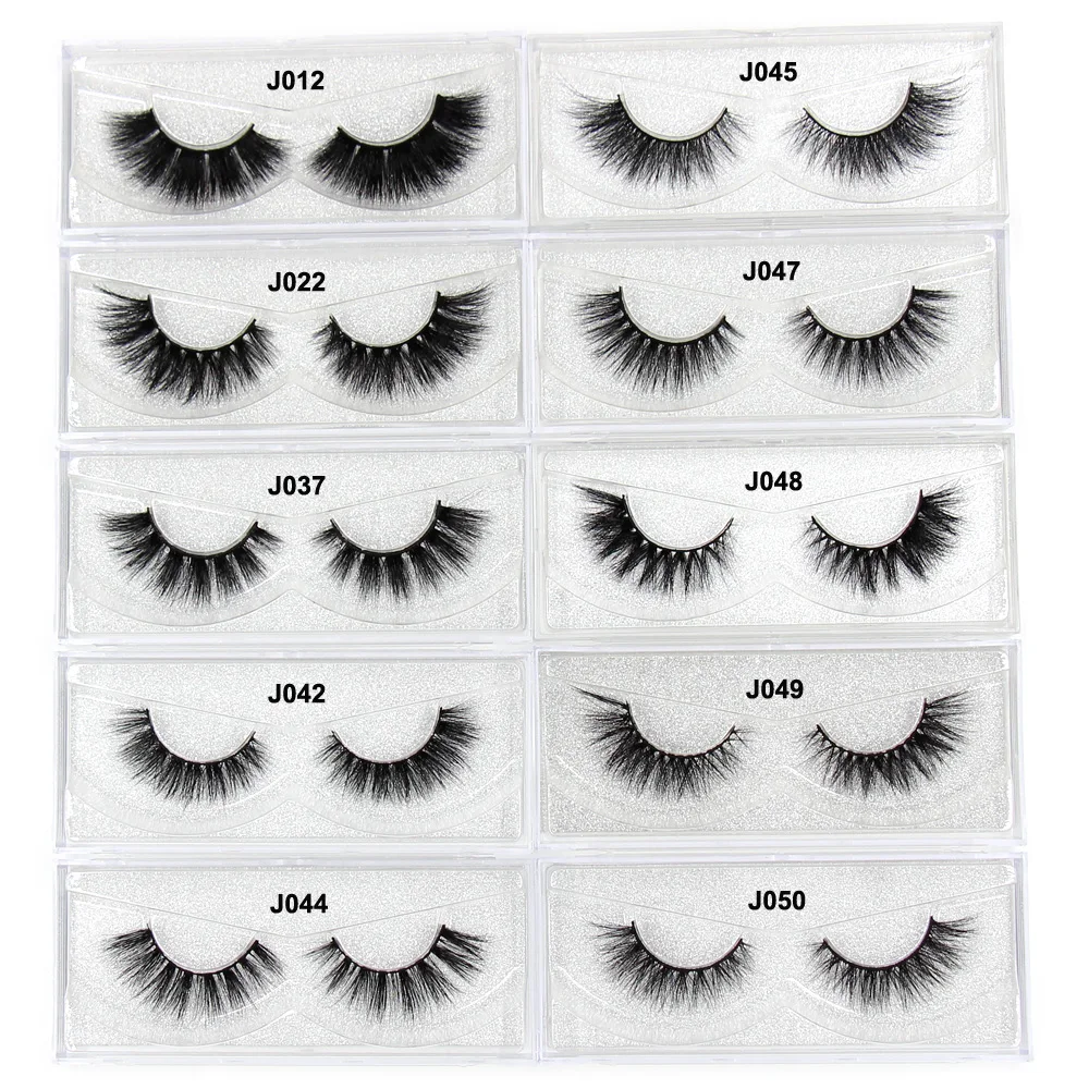 AMAOLASH False Eyelashes 3D Mink Lashes Luxury Handmade Mink Eyelashes Natural Long Eye Lashes Thick Fluffy False Lashes