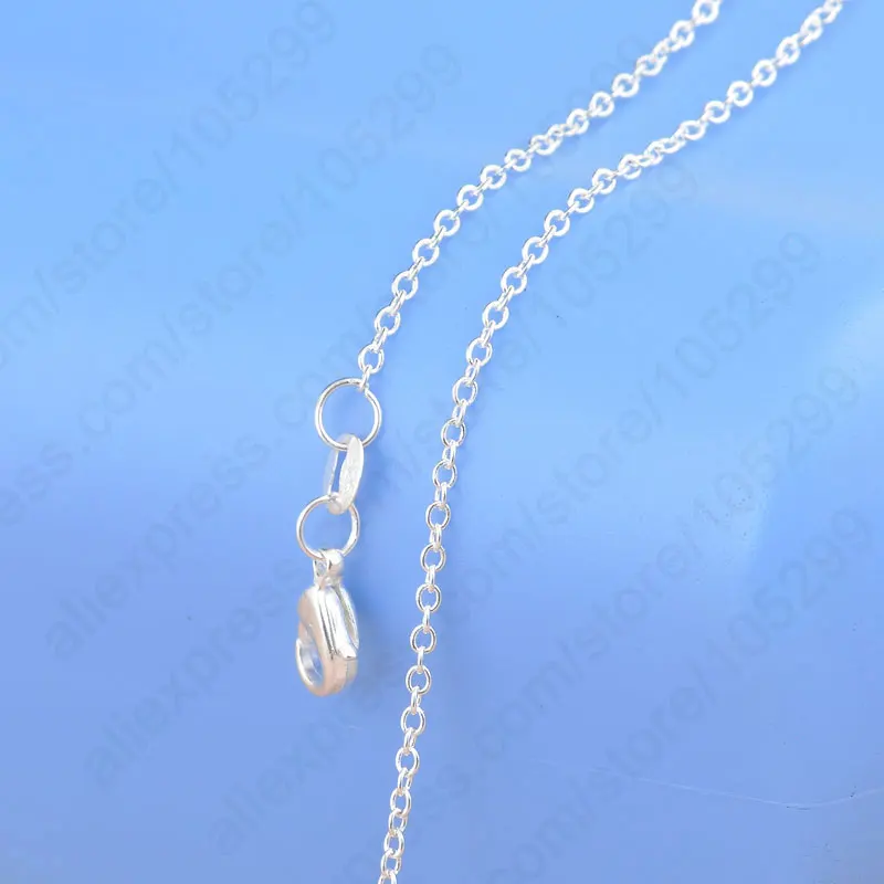 Wholesale Different Mix 20pcs Styles Genuine 925 Sterling Silver Long Open Link Making DIY Necklace Accessories