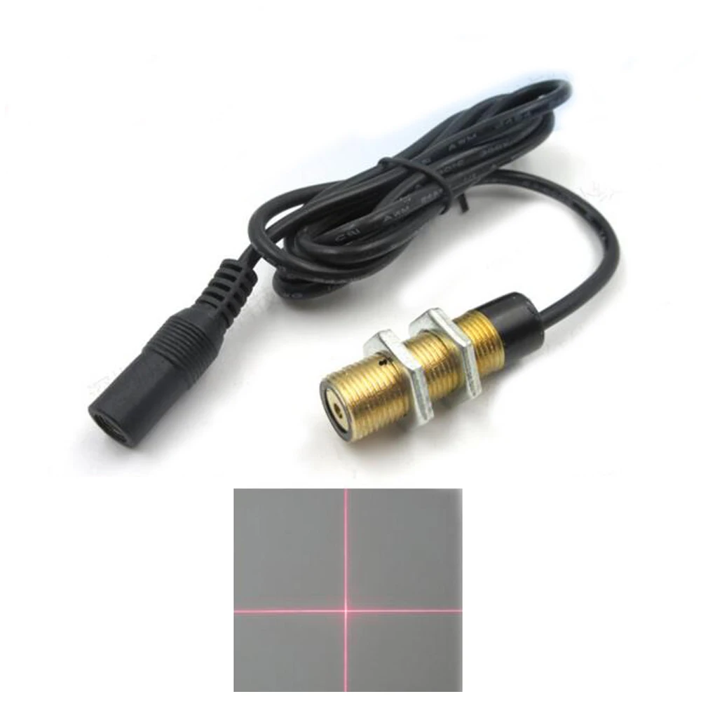 

635NM 5MW M12*1 Threaded Shell Red Laser Infrared Emission Lamp Cross/Piont/Line Laser Module