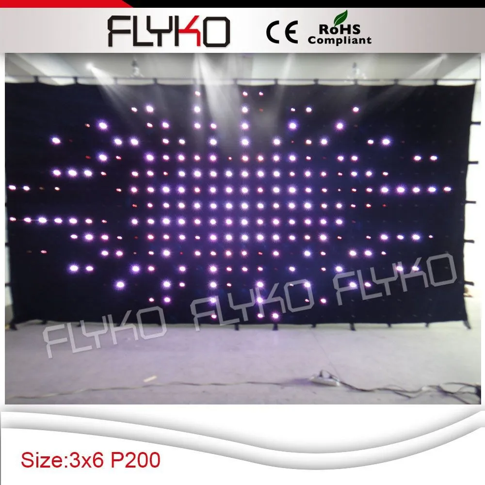 

Free shipping led color changing curtain light dmx led curtain light led vdieo curtain