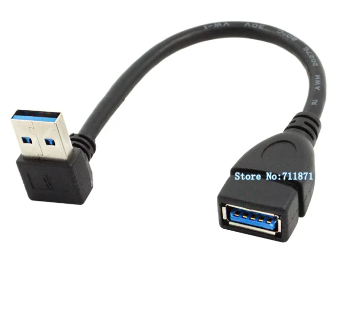 90 degree Curved upward Male Female USB3.0 Line Male to Female USB3.0 Cable USB Extension cord USB onnect network card U disk