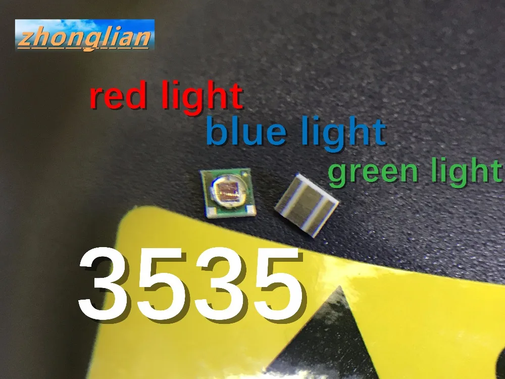 20pcs/lot  Lamp. Flashlight. Red green blue 3535 led. instead of CREE XPE high power 1-3W universal