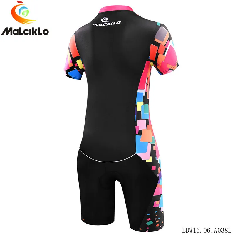 Professional team triathlon bike outfit short sleeved sweatshirt sexy tights one-piece tights bike ride a woman in swimsuit