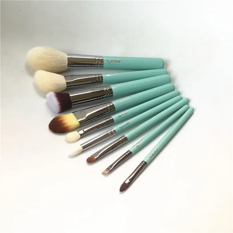 Lydia T-Series Brushes (T1 - T9) - High Quality Natural Hair Extra-Soft Feeling for a flawless Perfect Finish of Beauty Makeups