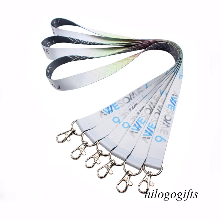 Personalized Badge Holder Keys Lanyards Cute Company Party Gifts 50pcs Custom Imprinted Free With Your Logo Text