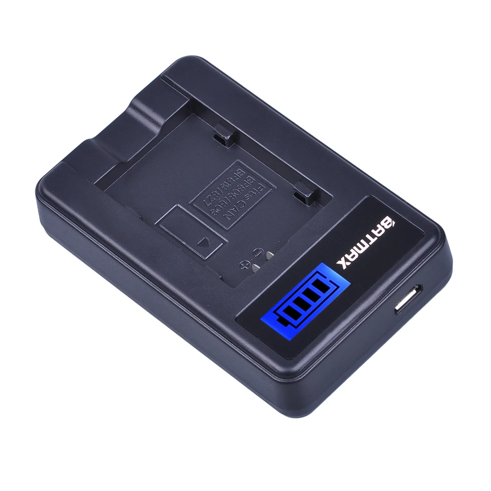 1pc BP-828 BP 828 BP828 LCD Display USB Battery Charger for Canon VIXIA GX10 HFS30 HF20 HG20 G30 G40 XA20 XA25 HFM300
