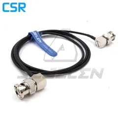 BNC plug to BNC plugs elbow, SDI pigtail. Camera RF coaxial cable, Very soft 50 ohm camera video signal SDI transmission line