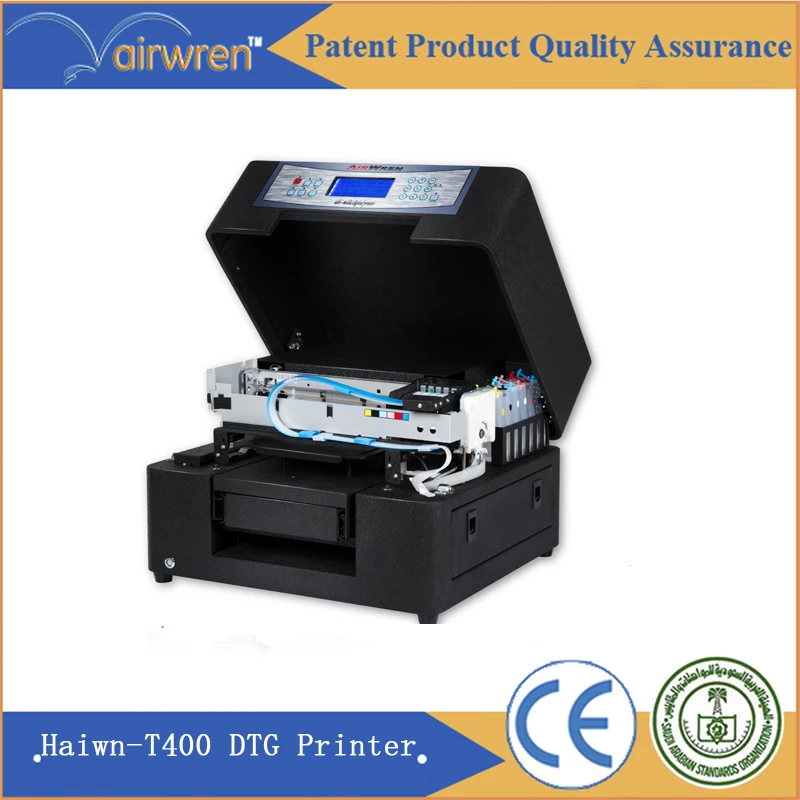 

A4 Size 6 Color Digital Flatbed DTG Printer Multicolor Inkjet Direct to Garment T-shirt Printing Machine for AR-T500