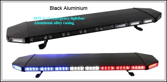 120cm 88W Led car emergency lightbar,strobe warning light for police ambulance fire engine truck,Aluminum casing,waterproof