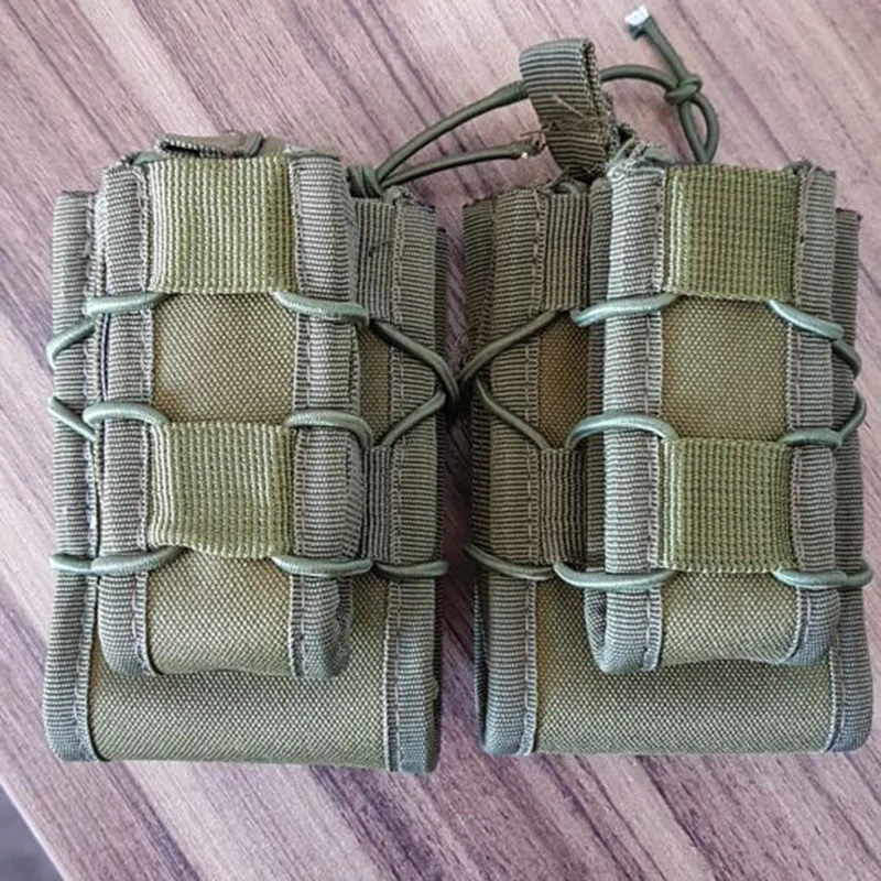 Outdoor Biking Waist Bag Waterproof Nylon Molle Tactical Modular Pistol Magazine Pouch Military Airsoft Gun Ammo Pocket Mag Case