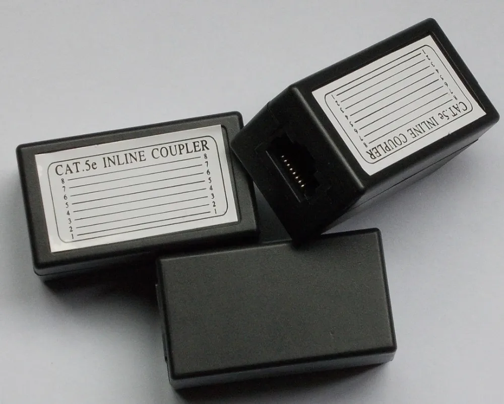 

RJ45 inline couple CAT5E Network Ethernet Connector female to female Cable Adapter New CAT.5E standard ethernet adapter