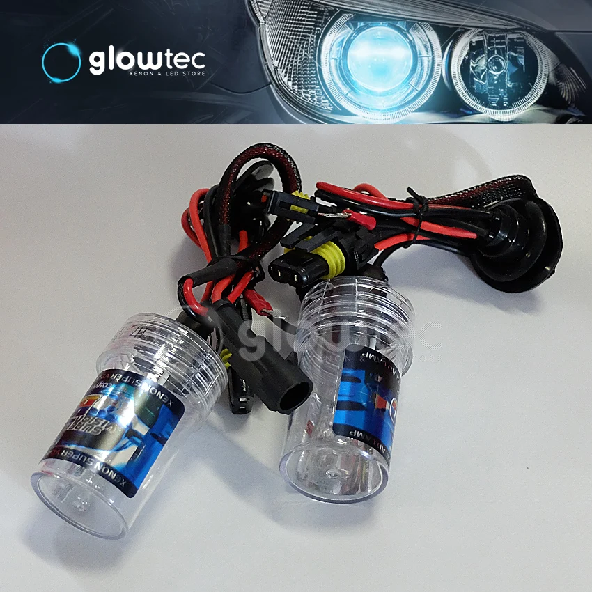 GLOWTEC 2Pcs HID  H1 H7 H11 Bulb 35W 3000K 4300K 5000K 6000K 8000K 10000K 12000K 15000K Auto Lamp 12V Car Headlight Fog Lights