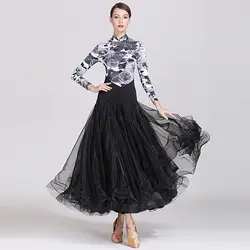 New Women Ballroom Competition Dress Ballroom Tango Dance Long sleeves Standard Ballroom Waltz Dresses Ballroom Dancing Costumes