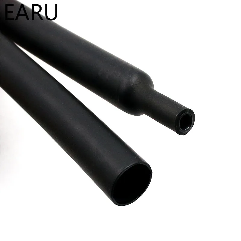 1-5 m/lotes 3:1 tubo do psiquiatra do calor com diâmetro duplo da tubulação da parede da colagem 1.6/2.4/3.2/4.8/6.4/7.9/9.5/12.7mm adesivo alinhou o envoltório da luva