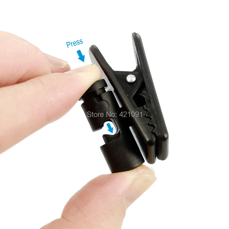 Mobile Phone Data Charging Cable Fixed Clip Walkie Talkie Earpiece Headset Hand Microphone Multi-purpose Collar Sleeve Clip