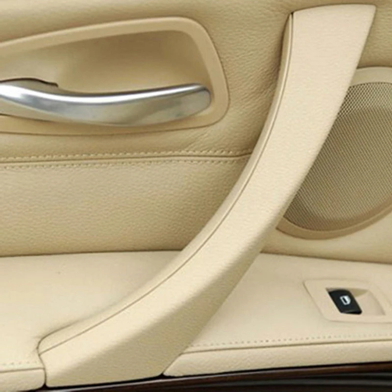 JXLCLYL Left Inner Door Panel Handle Outer Cover Trim For BMW 3-Series E90 Beige