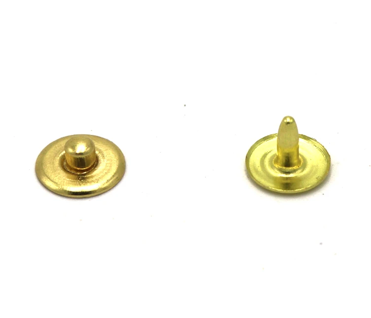 100sets 9.5mm brass rivet for jeans plating antique copper jeans button nail