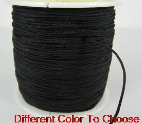 

white Black mix 1.5mm nylon 160M/175yards/lot Chinese Knot String Nylon Cord Rope for shamballa Bracelet Braided Macrame bead