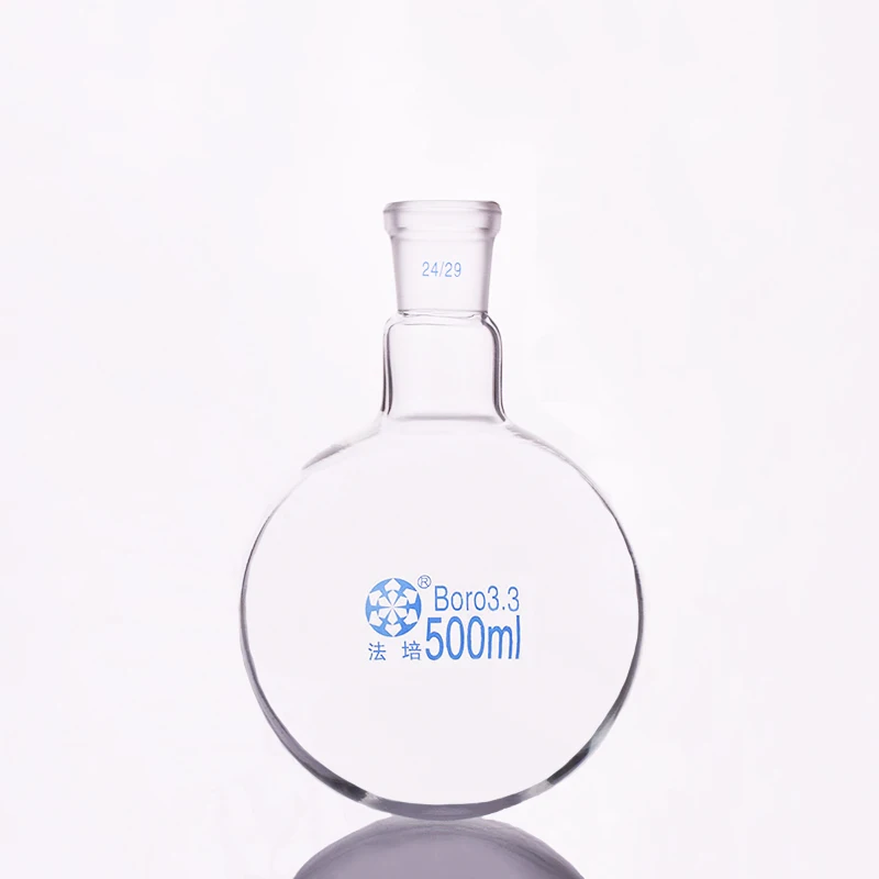 

FAPE Single standard mouth round-bottomed flask, Capacity 500mL and joint 24/29, Single neck round flask, Borosilicate glass