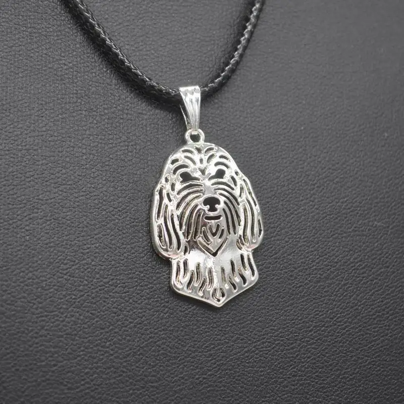 Lovers' Jewelry Alloy Pet Dog Rope Chain Pendant Necklaces Women's Petit Basset Griffon Vendeen Necklaces