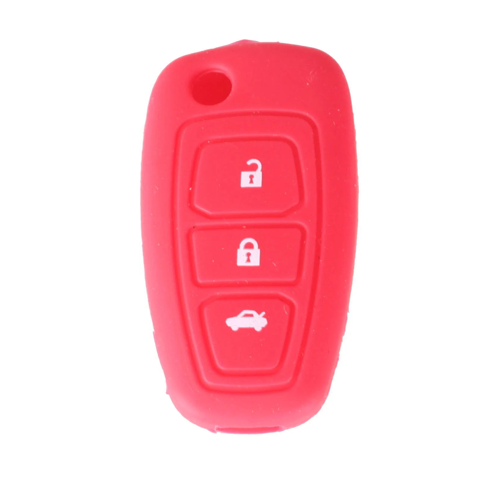 KEYYOU 3 Button Silicone Car Remote Key Fob Cover Case For Ford Fiesta Focus Ranger Mondeo Kuga Escape Ecosport Car Styling