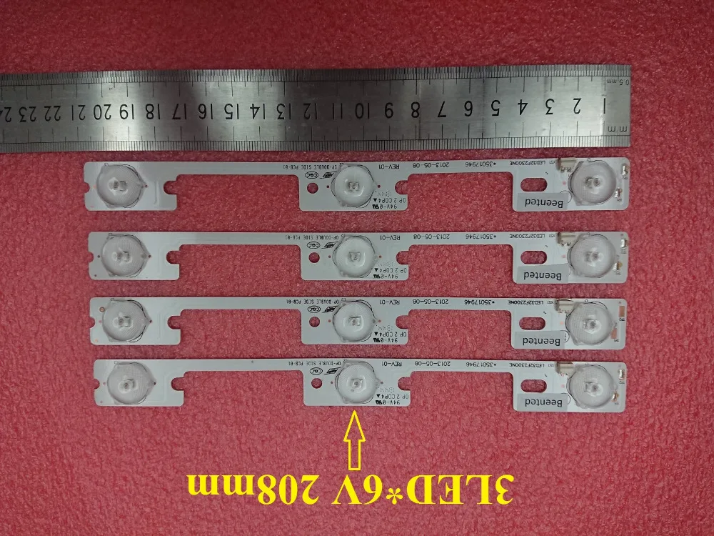 

3LED 6V 208mm LED backlight strip for KONKA LED32F2300NE LED32F2300FX 35017946 35017947 35017948