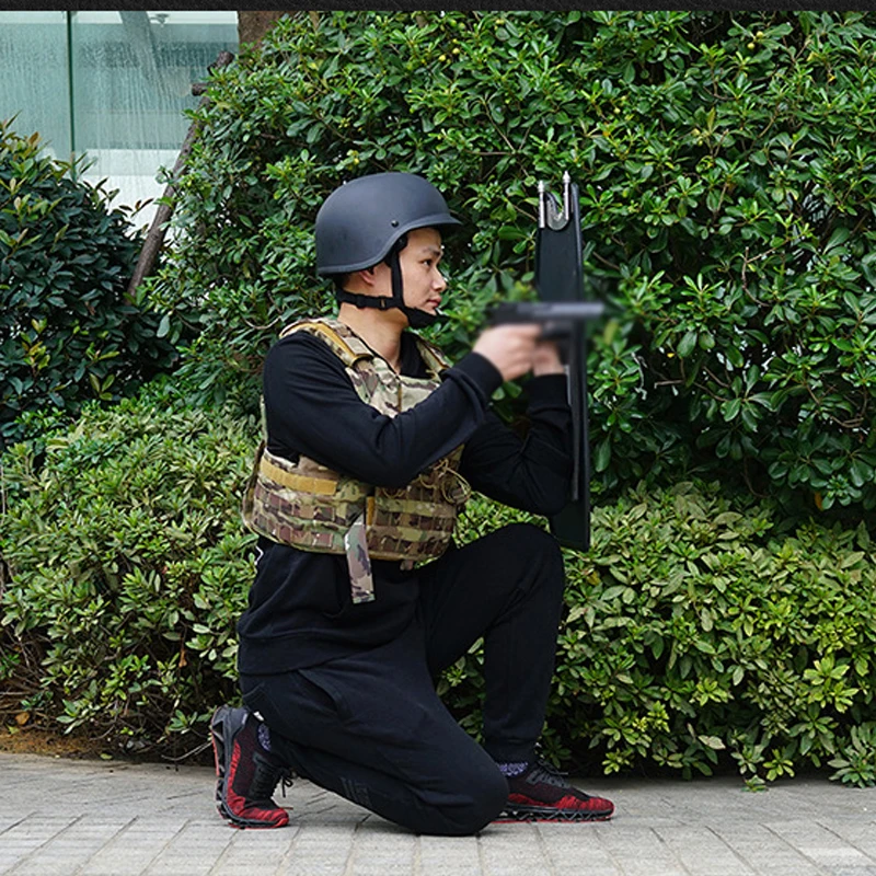 Self Protection Bulletproof Shield Hand-held Anti-Riot UHMW-PE Tactical Police Swat For Security Defence Protect Gear