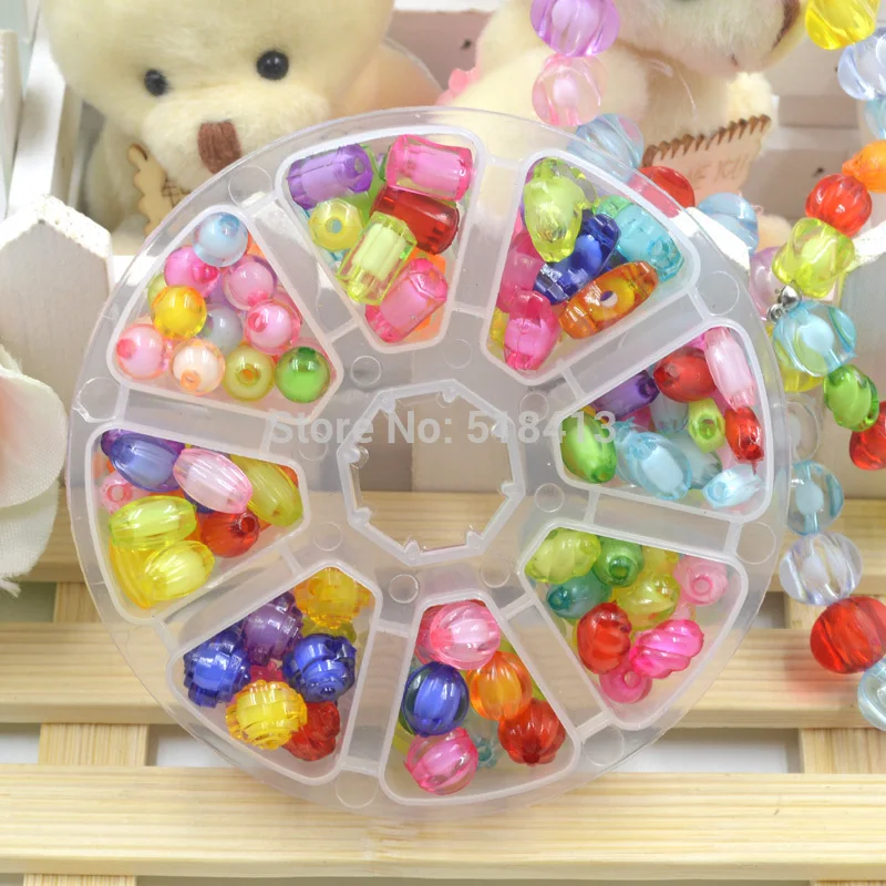 Colorful Diy Handmade Beaded Box Above 3 Years Old In Kindergarten Girl Baby Educational Children Girls Lovely Toys Suit Gift