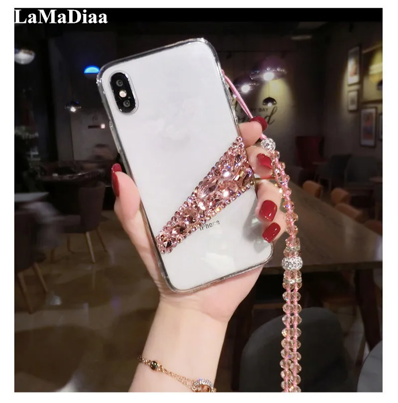 Luxury Bling Diamond Phone Cases for Xiaomi, Glitter Crystal Rhinestone Case, for Redmi 8 8A 9 9A 9C 10X Pro Note 8 9 10 Pro MAX