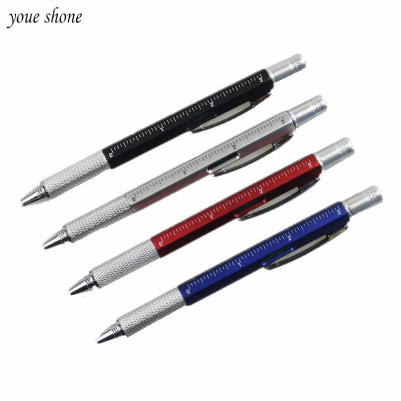 

1PC Multifunction Screwdriver Ballpoint Pen Metal Caliper Scale Touch Capacitance Pen Office School Supplies Stationery