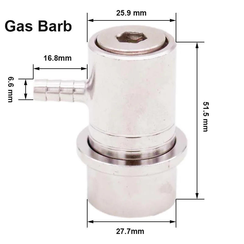 Heavy Duty Stainless Steel Ball Lock Corny Keg Disconnect Gas & Liquid (MFL/Barb) Cornelius Style Home Brew Beer Kegging