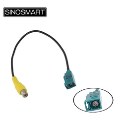 SINOSMART SMA to RCA Reverse Camera Video Adapter Cable for Mercedes-Benz GLK C/E Class or Volvo S80 etc. OEM Screens