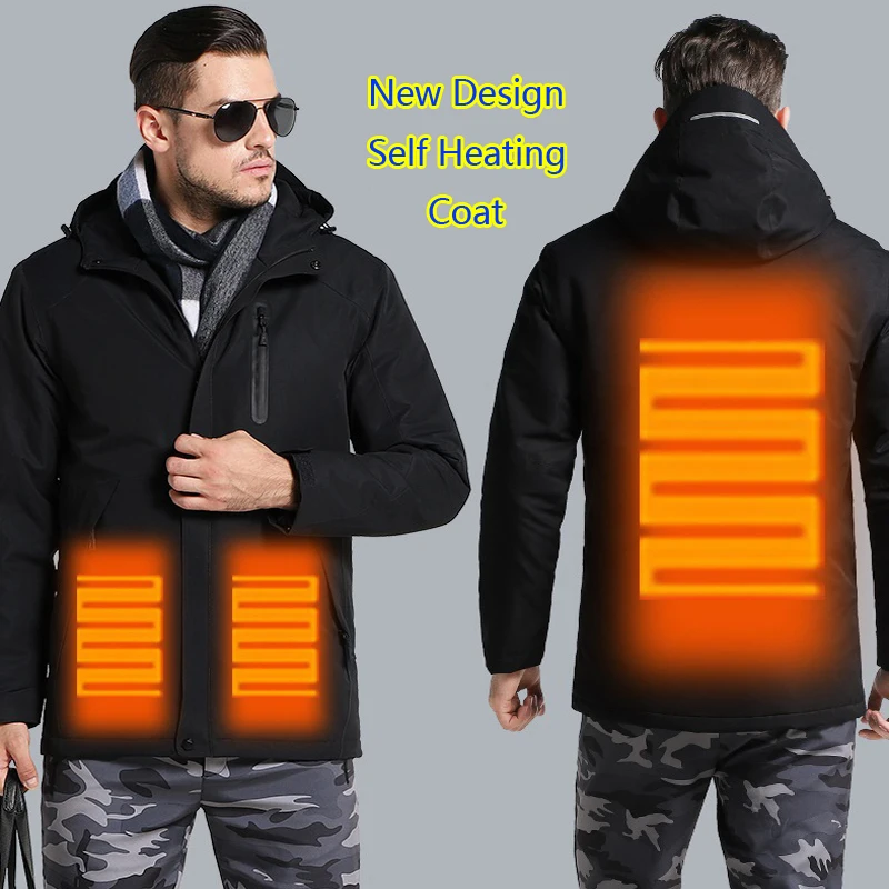 

Unisex Usb Smart Charging Heating Jacket Winter Thermal Clothing Carbon Fiber Heating Warm Thermostatic Clothes Free Shipping