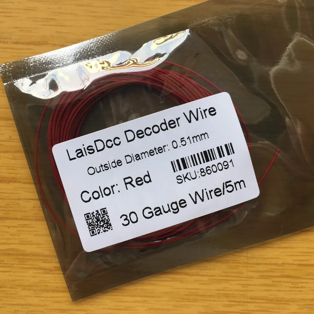 Cable de conexión para decodificador Dcc, multihilo ultrafino, ultraflexible, 5 metros, 10 colores, 0,51mm de diámetro exterior, marca LaisDcc