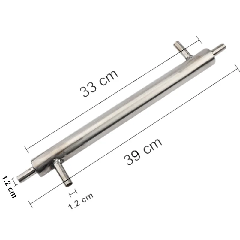 Cooler Distiller Moonshine Condenser Stainless External Cooling Pipe Tube for Home Brewery Vodka Whisky Wine Maker