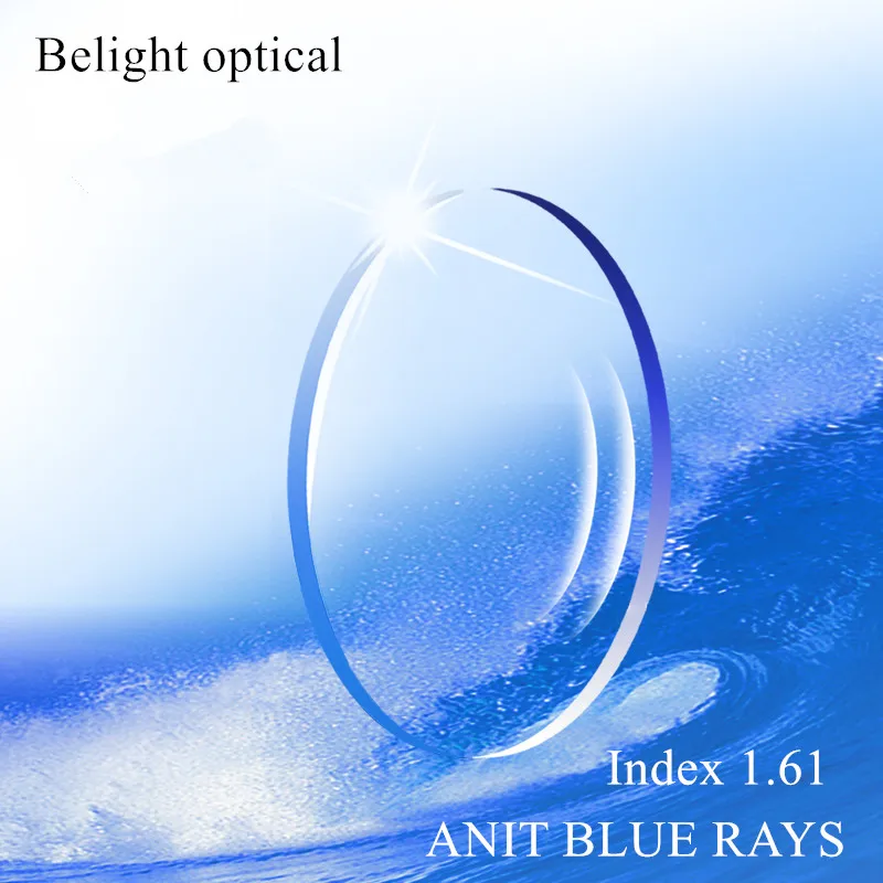 1.56 1.61 1.67 (+10.00~-10.00) Anti Blue Light Prescription CR-39 Resin Aspheric Glasses Lenses Myopia Hyperopia Presbyopia Lens