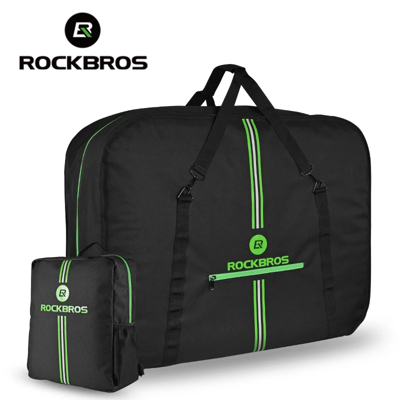 

ROCKBROS Folding Bike Carrier Bag MTB Road Bicycle Carry Bag With Storage Bag Bicycle Pannier Cycling Large Capacity Travel Bag