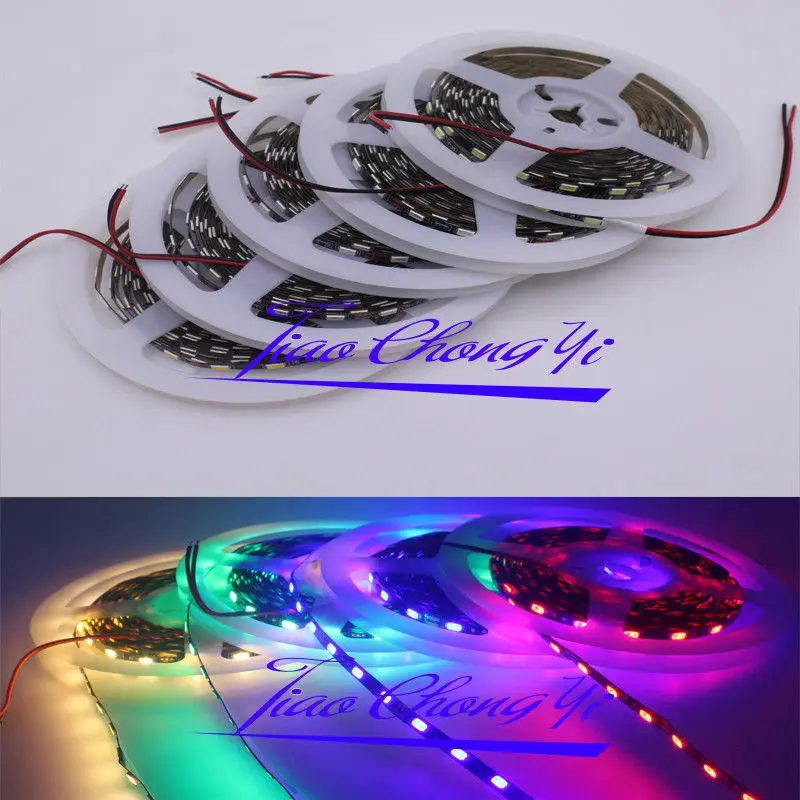 

PCB 5mm width 5630 Felxible LED strip 5M 300led 60LED/M Ribbon Tape light IP20 Black PCB