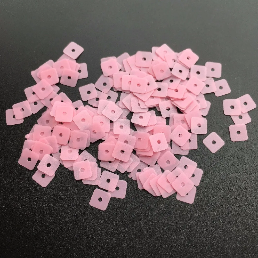 3500pcs/lot 5mm Small Square Flat Loose Sequins Paillettes Sewing,Wedding Craft,Women Kids DIY Garment Accessory Dull Matt Pink