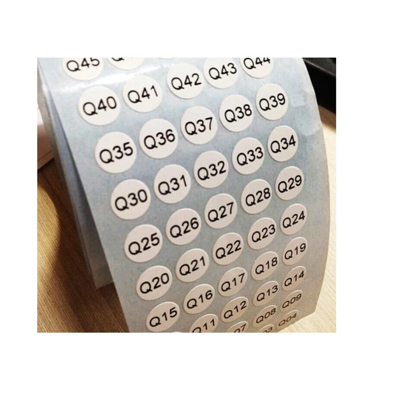 

Custom consequential barcode label qr code sticker printing matte laminated paper label sticker