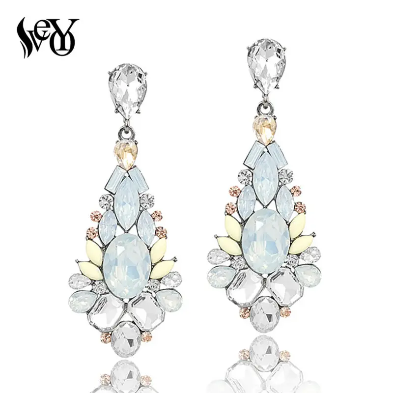 VEYO Luxury Earrings Crystal Drop Earrings For Women Fashion Jewelry Elegant Hot Sale High Quality