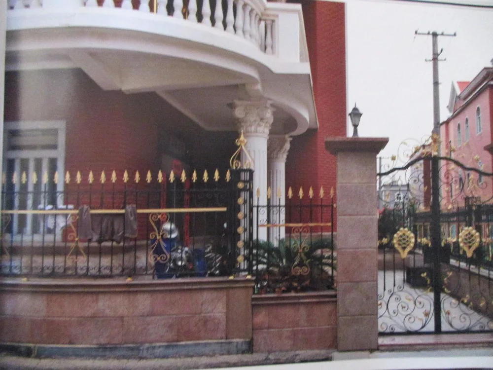 72 Inch High RPF102 Residential Wrought Iron Fence Iron Fence Costs vs. Aluminum, Steel and Other Metals