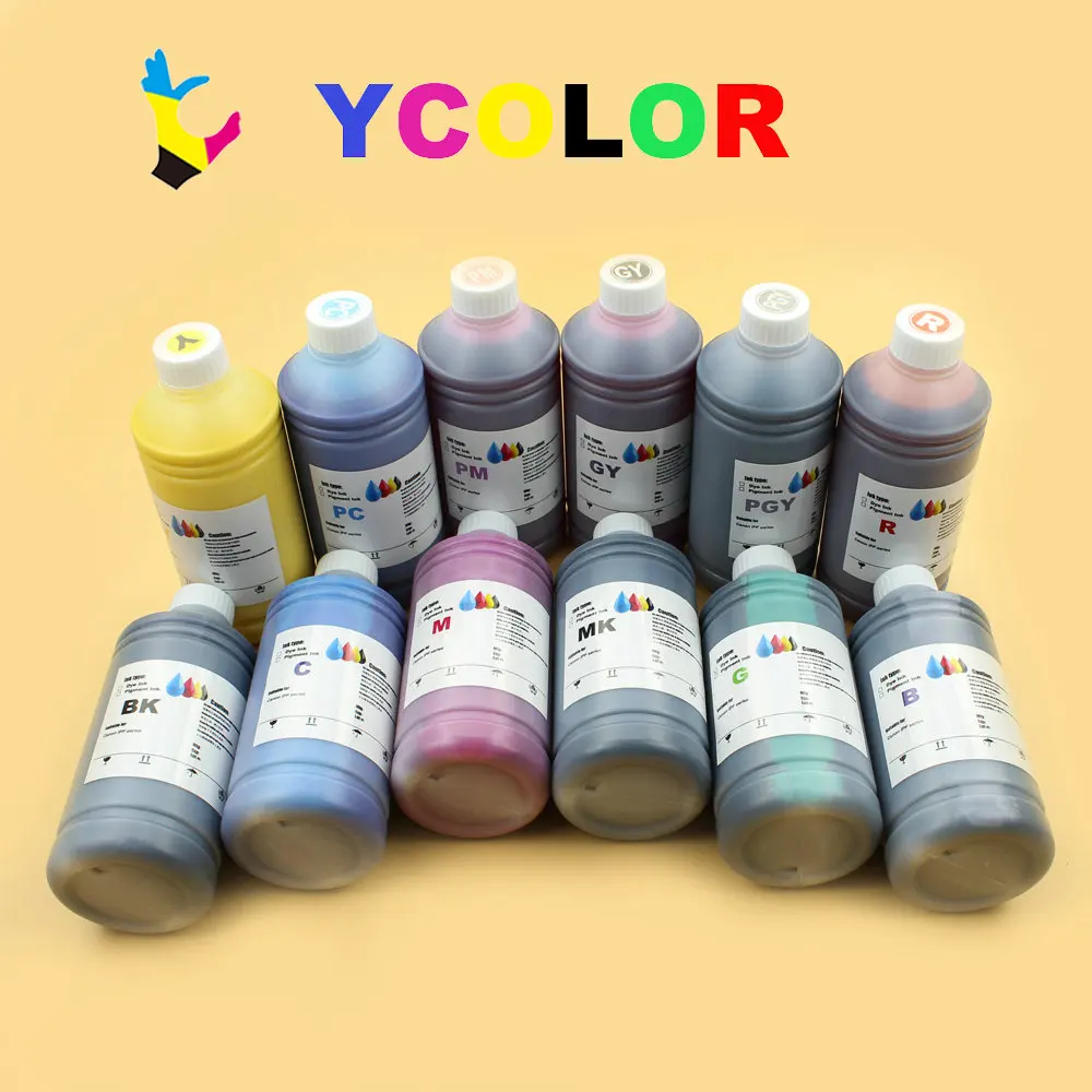 DGYCJLFP 12*1000ML waterproof Pigment ink for Canon IPF 8100 9100 8300 8310 8400 8410 9400 9410 printer